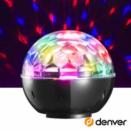 PROJETOR LUZ RGB CCOLUNA 2X3W USBBTBATERIA DENVER