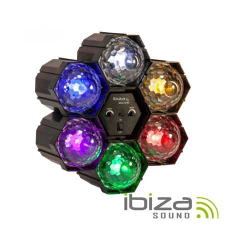 PROJETOR LUZ C 6 MÓDULOS LED RGBWYP MIC IBIZA