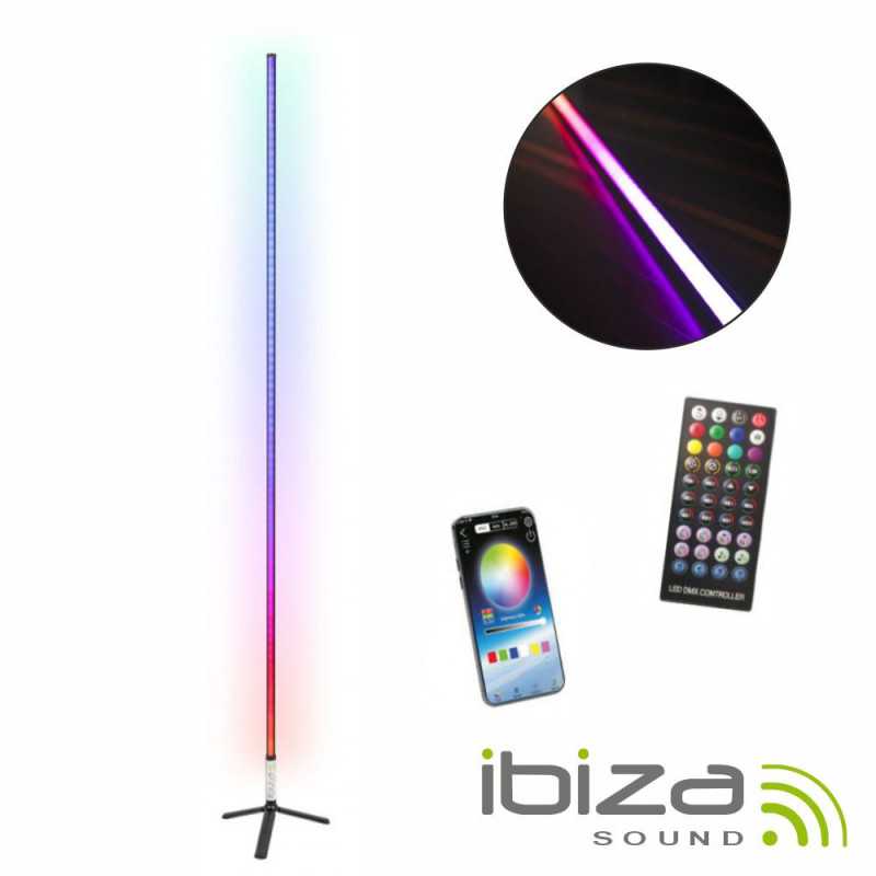 TUBO LED RGB 15M BLUETOOTH C SUPORTE PRETO IBIZA