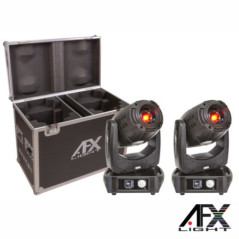 CONJUNTO 2 MOVING HEAD 150W BEAMSPOTWASH C MALA AFXLIGHT