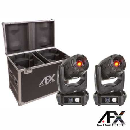 CONJUNTO 2 MOVING HEAD 150W BEAMSPOTWASH C MALA AFXLIGHT