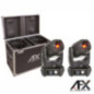 CONJUNTO 2 MOVING HEAD 150W BEAMSPOTWASH C MALA AFXLIGHT