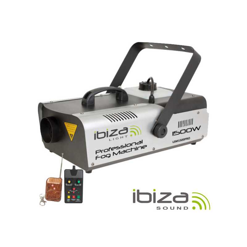 MÁQUINA DE FUMOS 1500W CONTROLADORCOMANDO DMX IBIZA