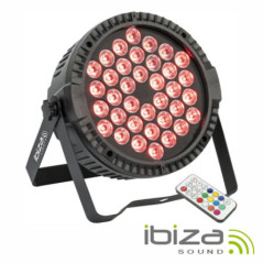 PROJETOR PAR C 36 LEDS 1W RGB DMX IBIZA