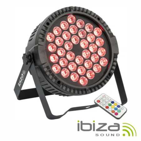 PROJETOR PAR C 36 LEDS 1W RGB DMX IBIZA