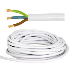 CABO ALIMENTAÇÃO ELÉTRICO 3X15MM 25M BRANCO