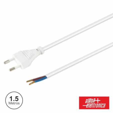 CABO DE ALIMENTAÇÃO MACHO 2P BRANCO