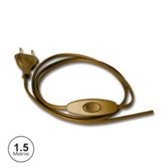 CABO DE ALIMENTAÇÃO COM INTERRUPTOR 15M DOURADO