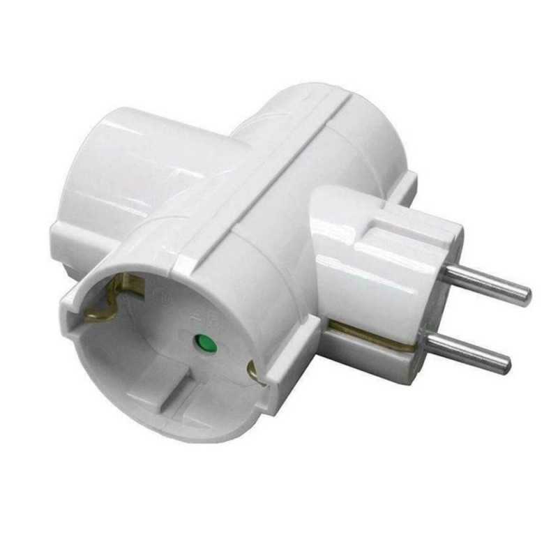 FICHA ELÉTRICA ADAPTADORA 3X SCHUKO