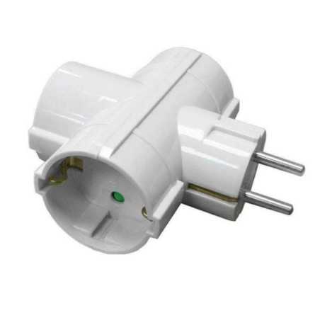 FICHA ELÉTRICA ADAPTADORA 3X SCHUKO