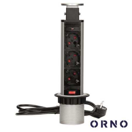 TOMADA ELÉTRICA C 3 SAÍDAS P SECRETÁRIA ORNO