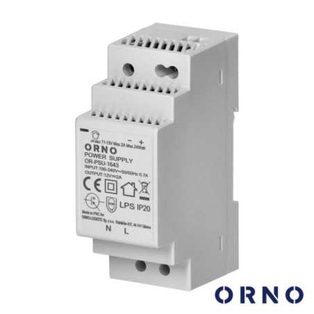 FONTE DE ALIMENTAÇÃO 12VDC 2A 24W DIN ORNO