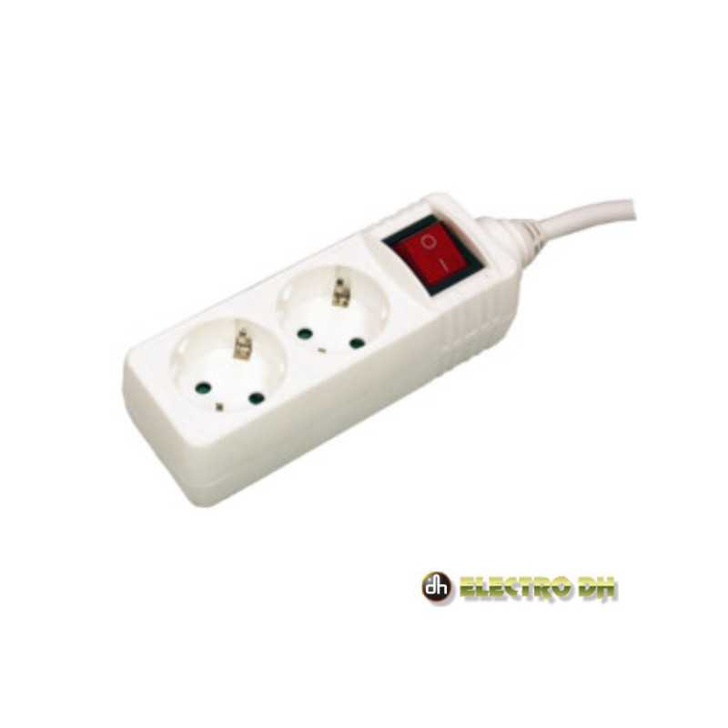 TOMADA ELÉTRICA C 2 SAÍDAS E INTERRUPTOR 15M EDH