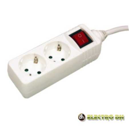 TOMADA ELÉTRICA C 2 SAÍDAS E INTERRUPTOR 15M EDH