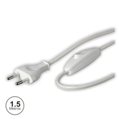 CABO DE ALIMENTAÇÃO COM INTERRUPTOR 15M BRANCO