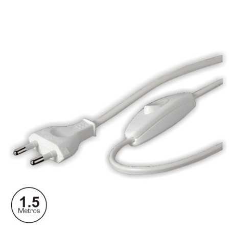 CABO DE ALIMENTAÇÃO COM INTERRUPTOR 15M BRANCO