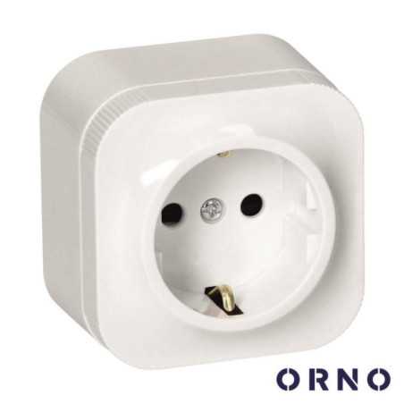 TOMADA ELÉTRICA SUPERFÍCIE 2X SCHUKO ORNO