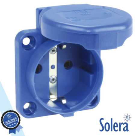 TOMADA ELÉTRICA SCHUKO PAINEL C TAMPA IP54 SOLERA