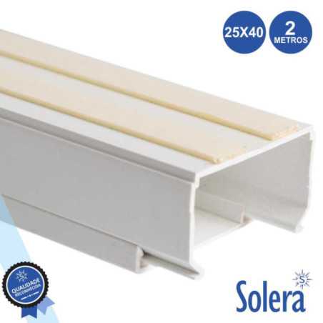 CALHA TÉCNICA PVC C ADESIVO 25X40MM 793MM 2M SOLERA