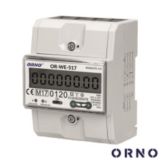 CONTADOR DE ENERGIA 230V80A RS485 45 MÓDULOS P CALHA DIN