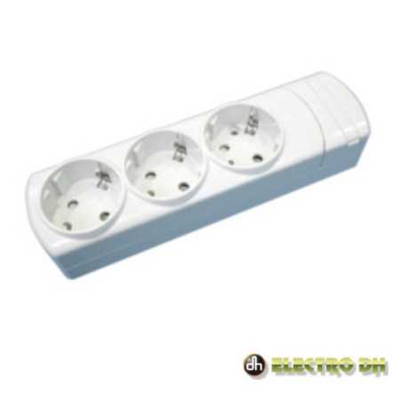 TOMADA ELÉTRICA C 3 SAÍDAS SCHUKO EDH