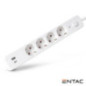 EXTENSÃO ELÉTRICA 4X SCHUKO 2 USB C INTERRUPTOR 15M ENTAC
