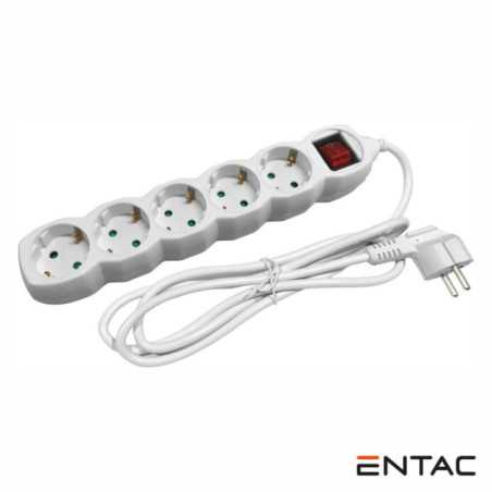 TOMADA ELÉTRICA C 5 SAÍDAS INTERRUPTOR 15M ENTAC