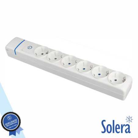 EXTENSÃO ELÉTRICA 6X SCHUKO C INTERRUPTOR SOLERA