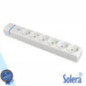 EXTENSÃO ELÉTRICA 6X SCHUKO C INTERRUPTOR SOLERA