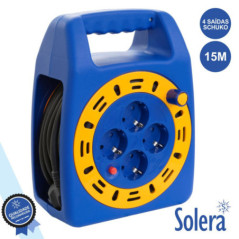EXTENSÃO TOMADA ELÉTRICA C 4 SAÍDAS 15M SOLERA