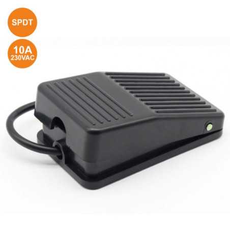 INTERRUPTOR DE PÉ 10A 250V SPDT PRETO