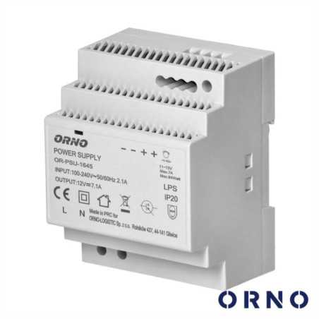 FONTE DE ALIMENTAÇÃO 12VDC 7A 84W DIN ORNO