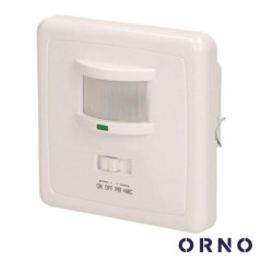 DETECTOR DE MOVIMENTOS E SOM PIR P ENCASTRAR BRANCO ORNO