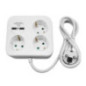 EXTENSÃO ELÉTRICA 3X SCHUKO 2X USBA 14M VIRONE