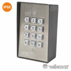 TECLADO ANTIVANDALISMO E Á PROVA ÁGUA VELLEMAN