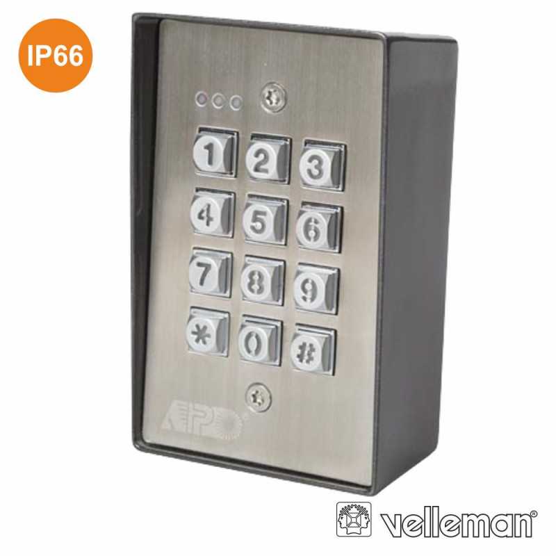 TECLADO ANTIVANDALISMO E Á PROVA ÁGUA VELLEMAN