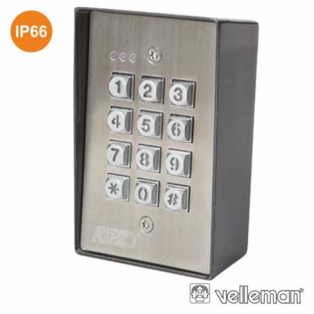 TECLADO ANTIVANDALISMO E Á PROVA ÁGUA VELLEMAN