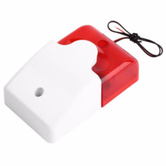 SIRENE E ESTROBOSCÓPIO VERMELHO EM CAIXA 12V