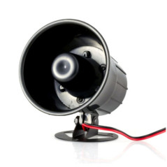 SIRENE ELETRÓNICA 12V 110DB 15W