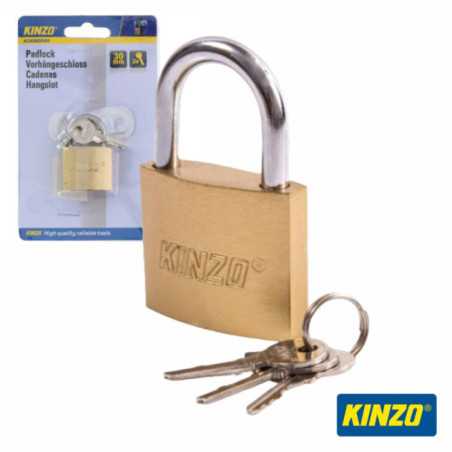 CADEADO 30MM C 3 CHAVES KINZO