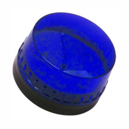SINALIZADOR LED INTERMITENTE AZUL 12V