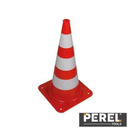 CONE DE SINALIZAÇÃO VERMELHOBRANCO 75 CM PEREL