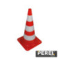 CONE DE SINALIZAÇÃO VERMELHOBRANCO 75 CM PEREL