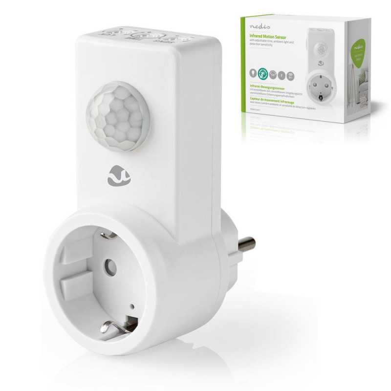 DETECTOR DE MOVIMENTO PIR C FICHA TIPO F NEDIS