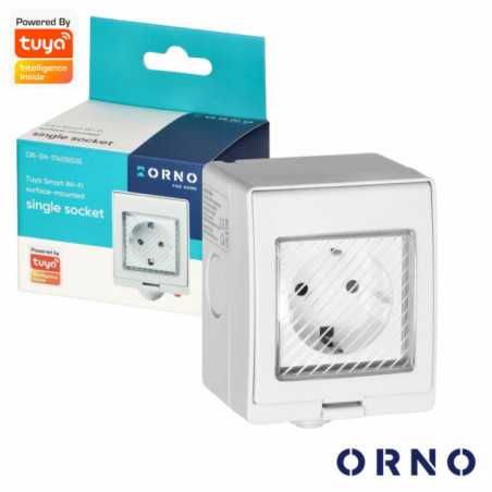 TOMADA ELÉTRICA INTELIGENTE P EXTERIOR IP55 WIFI TUYA ORNO
