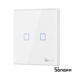 INTERRUPTOR PAREDE TÁTIL RF 2 GANG SONOFF