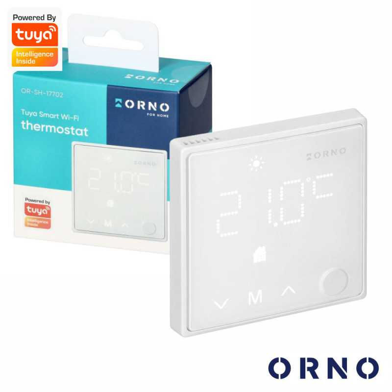 INTERRUPTOR TERMOSTATO DE PAREDE C WIFI TUYA ORNO