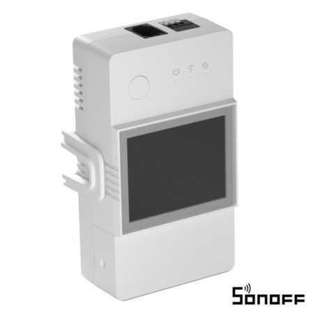 INTERRUPTOR INTELIGENTE WIFI C MEDIÇÃO TEMPHUMI 16A SONOFF