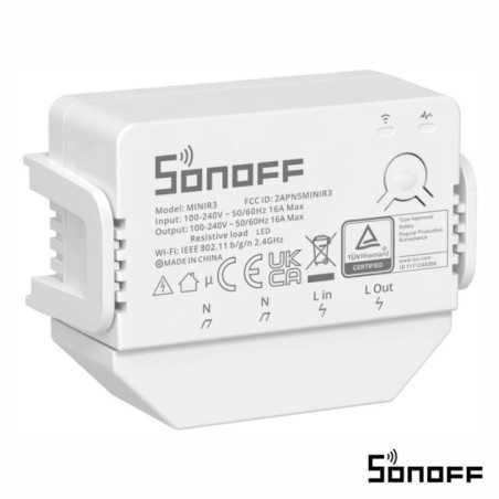 INTERRUPTOR INTELIGENTE 1 CANAL WIFI MINIR3 SONOFF