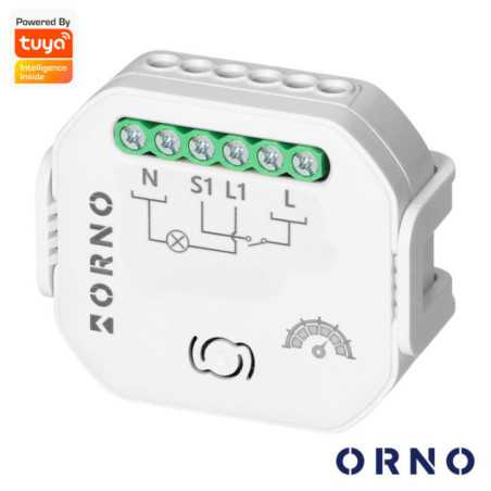 MÓDULO RELÉ 1 CANAL DIMÁVEL 2300W 10A WIFIBT TUYA ORNO